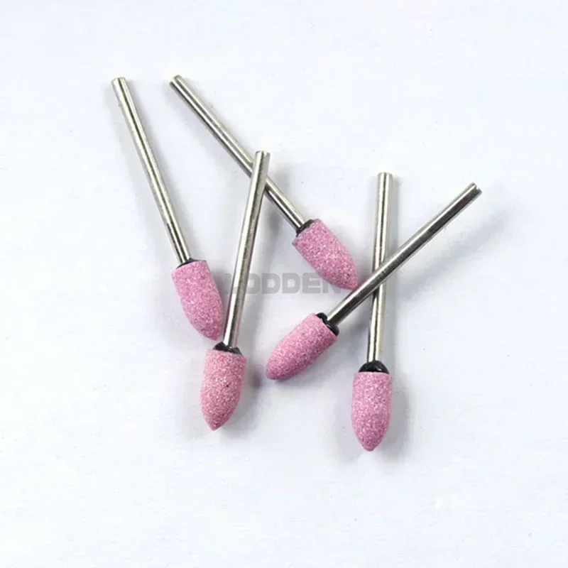 LODDEN 100pcs/box Dental Lab Pink Stone HP for Metal Composite Grind Polish Dental Material Drill Tools Material Dentistry