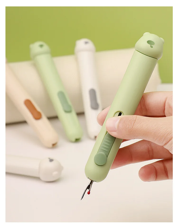 Upgraded 3 In 1 Needle Threader Seam Rippers For Hand Sewing Multipurpose Threading Thread Removal Sewing Tools For Home Use