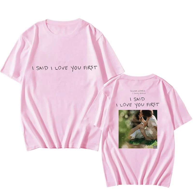 Селена Гомес benny blanco I Said I Love You First Футболки Hello Tour Мерч Футболка Косплей Унисекс Модный топ с круглым вырезом и короткими рукавами
