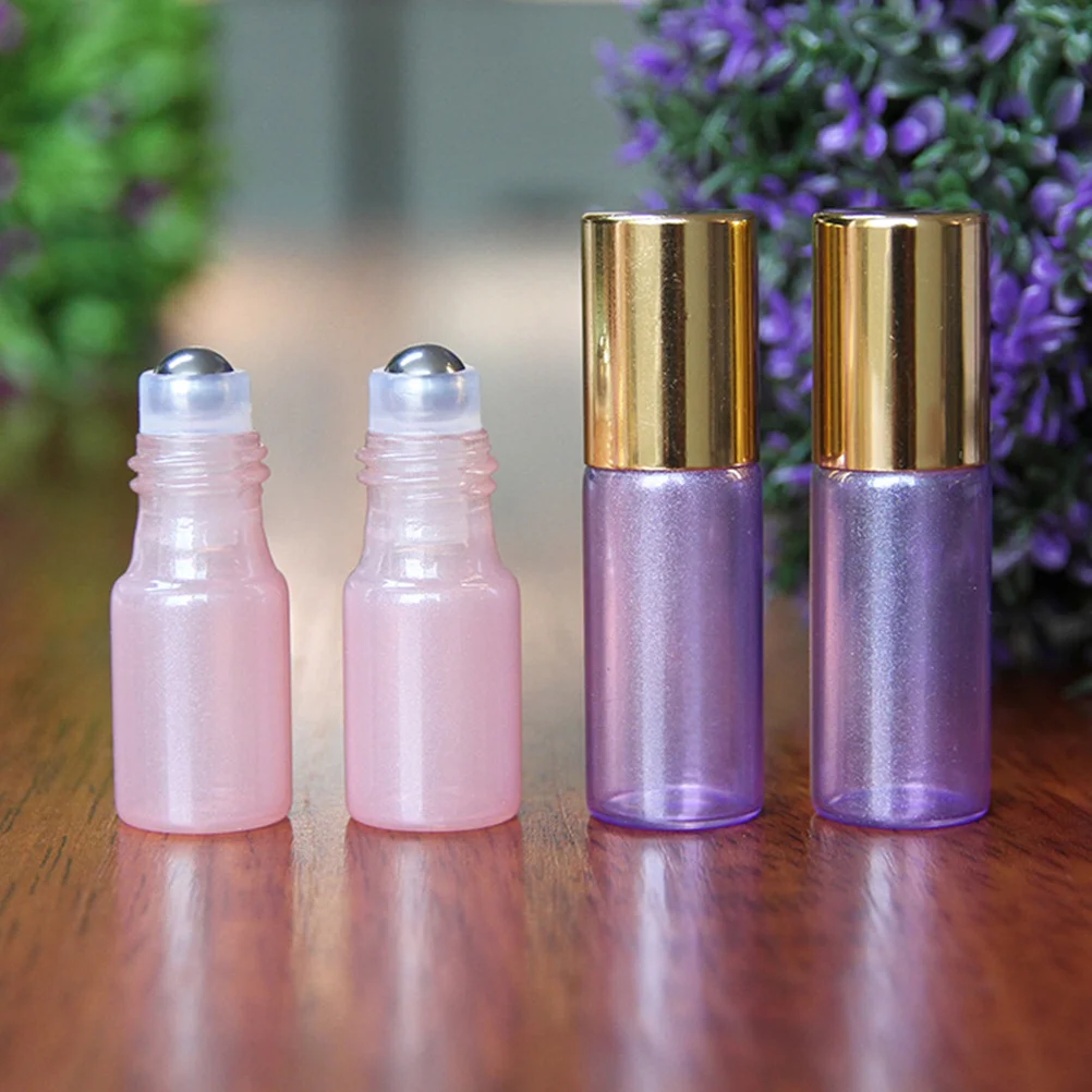 

6Pcs Roll-on Bottle Glass Essential Oil Bottles Portable Refillable Empty Bottles for Travel Subpackaging Synthesis Oil