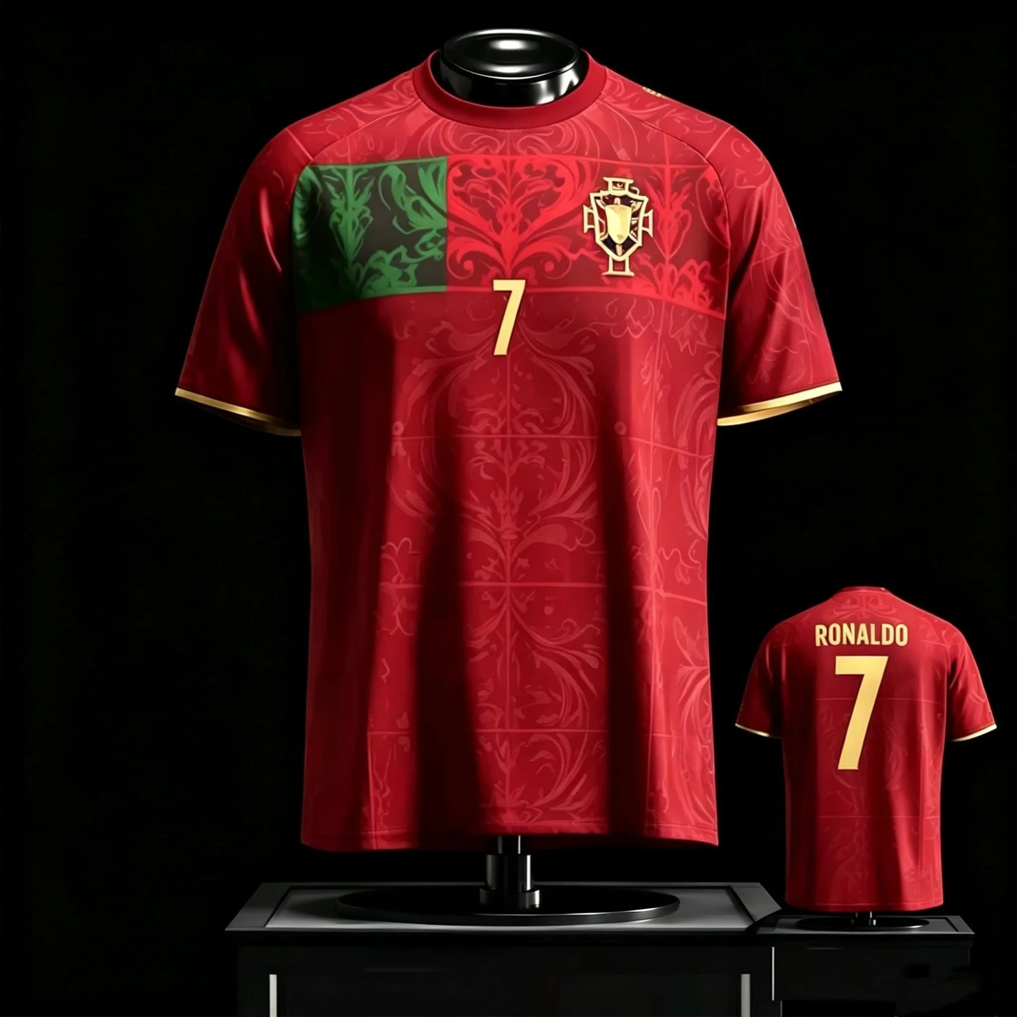 2026 Summer Cristiano Ronaldo Portugal Jersey Top Men Women Tee Boys Top Parent Child Quick Dry Short Sleeves Kids Tshirt Y2k