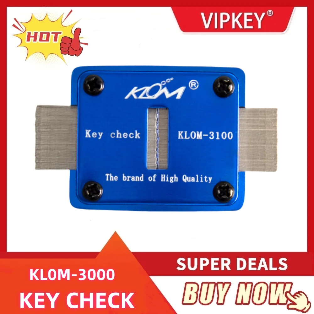 Vipkey-klom Key Check Checker Genuine Locksmith Tools Blank Key Slot Checker Klom3100