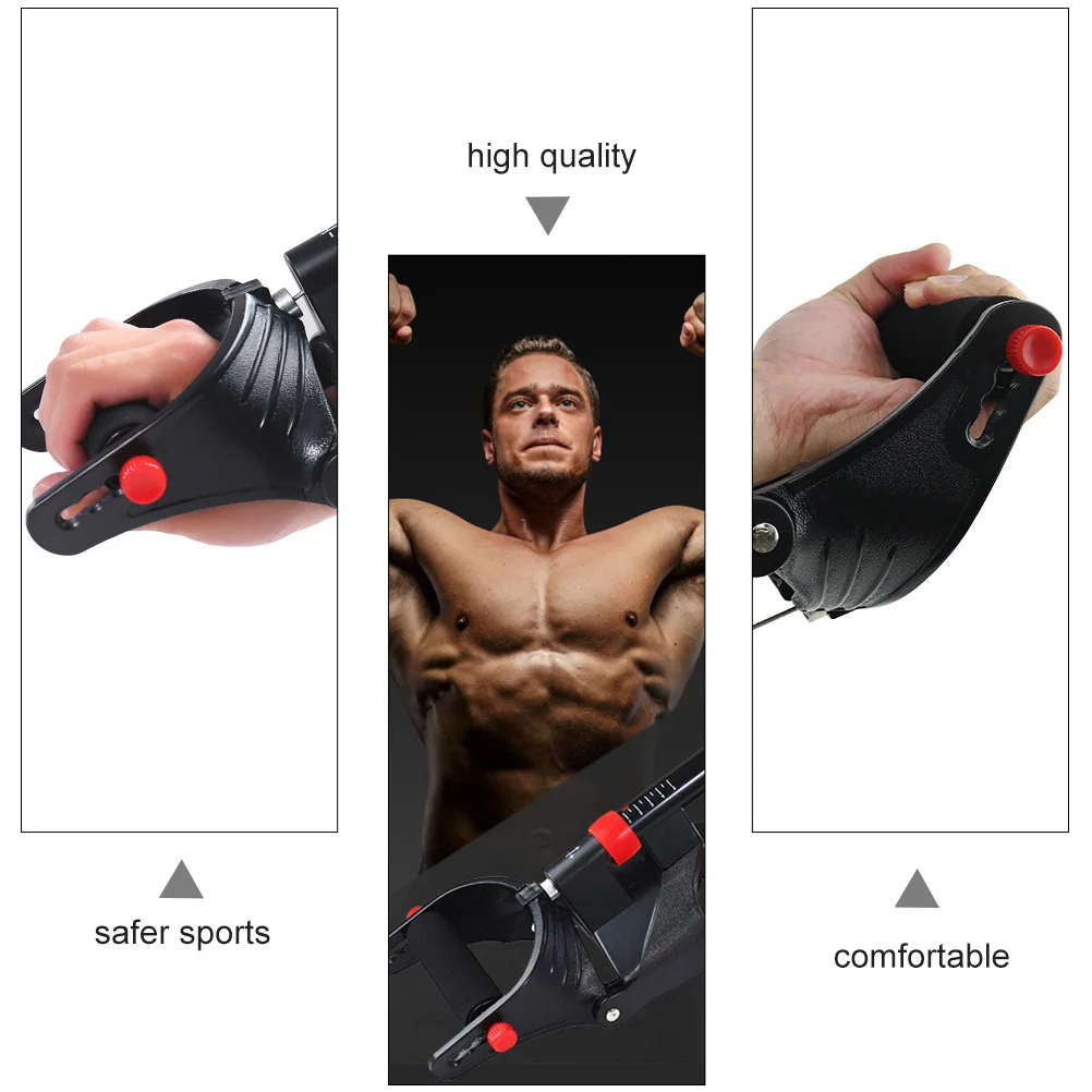 

1pc Wrist Strengthener Trainer Hand Grip Fitness Equipment Steel Material Ergonomic Sweat Absorption Adjustable Distance For Men