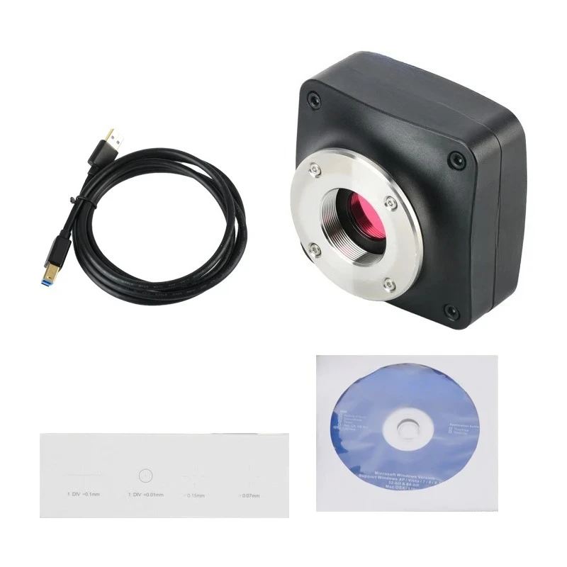 High definition 20 million pixel microscope industrial camera USB 3.0 output for photo measurement on a 1-inch chip