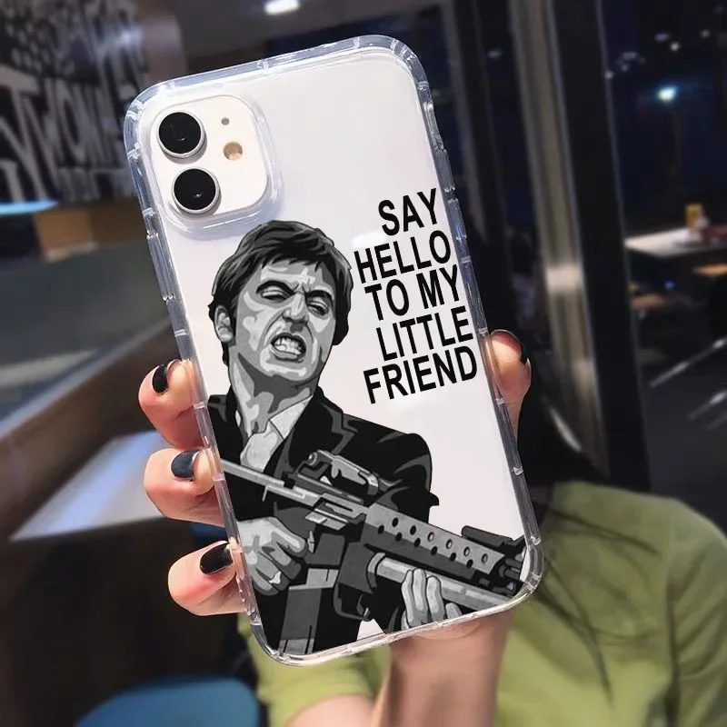 Scarface 1983 Film Al Pacino Movie Phone Case for IPhone 11 12 13 Mini 14 Pro XS MAX 8 7 15 16 Plus X SE 20 XR Tony Montana Case