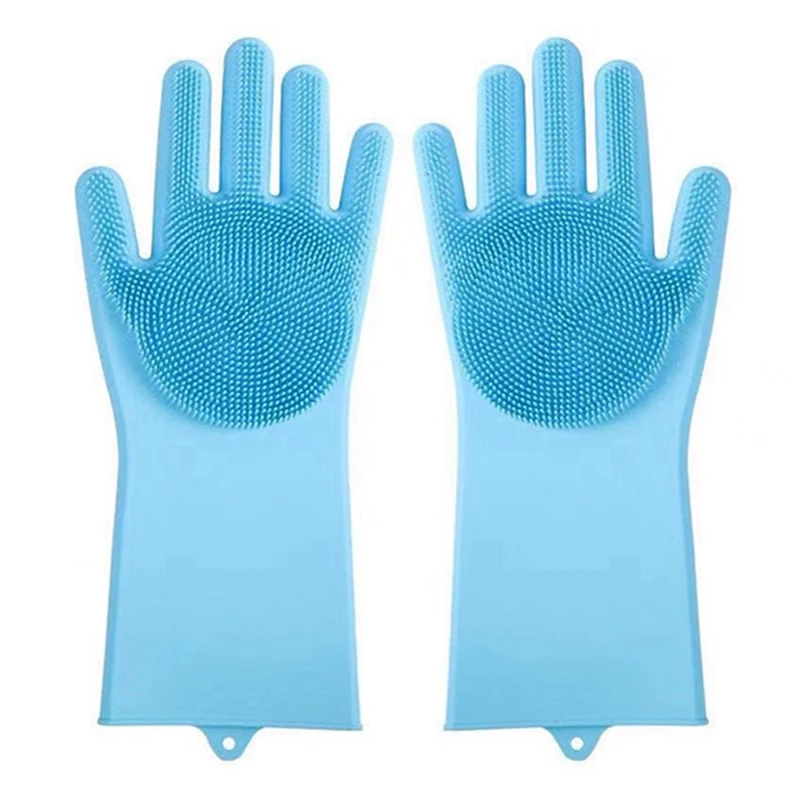 Gants multi-usages en silicone à pointe convexe pour livres d'animaux de compagnie, outils de lavage de cuisine, 10 pièces