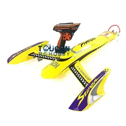 H660 RTR Kevlar Electric RC Boat 100KM/H RadioSys Battery Brushless Motor Yellow THZH0043