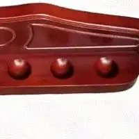 Hanging Wooden Billiard Cue Rack Featuring 6 Dedicated Slots for Organized Pool Snooker Cue Storage in Any Game Area