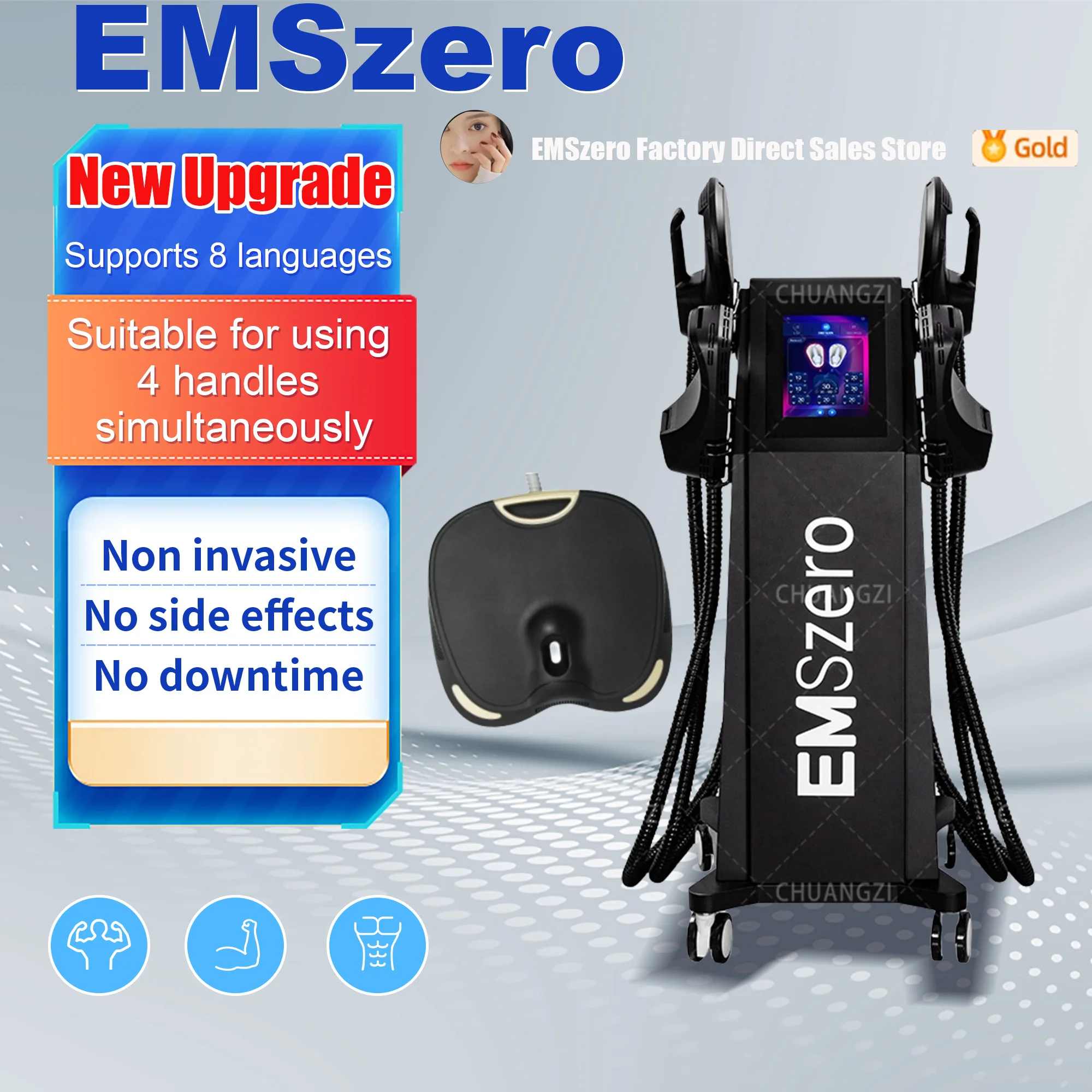 15 Tesl 6500W  High intensity Electromagnetic Training Muscle EMSzero 5 Handles PRO ultra  Machine