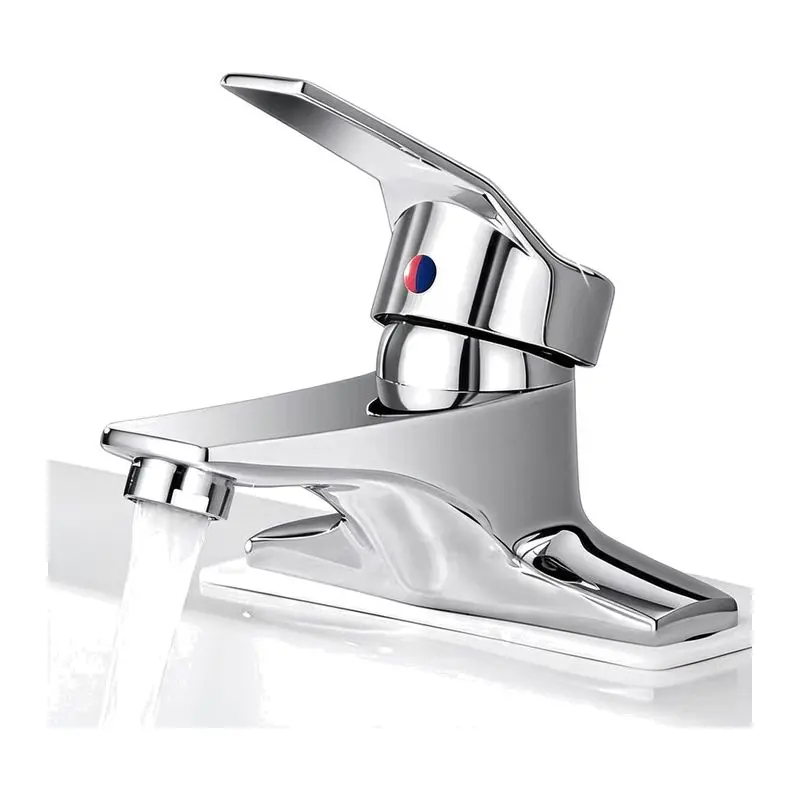 Thickened Double-hole Hot and Cold Basin Faucet Household Wash Basin Upper Basin Faucet