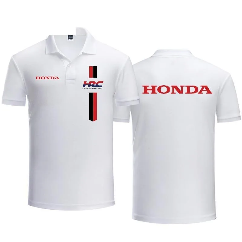 

Honda New Hot Summer HRC Honda Racing Logo Honda Racing Suit Peripheral Customized POLO Short Sleeve T-Shirt Summer Men's Casual