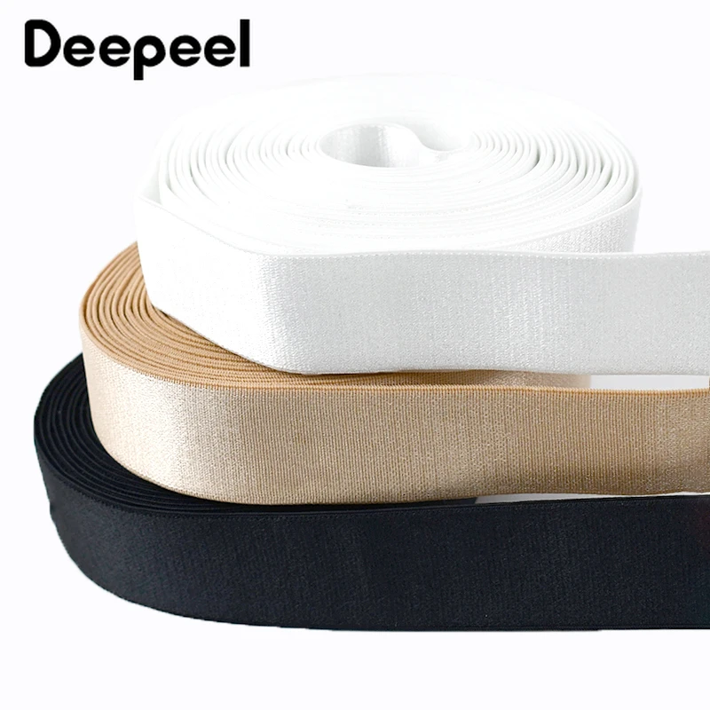 Deepeel 10/20M 6-25mm Nylon Elastic Bands Underwear Shoulder Strap Rubber Band Spring Hair Rope Strench Belt Sewing Accessories