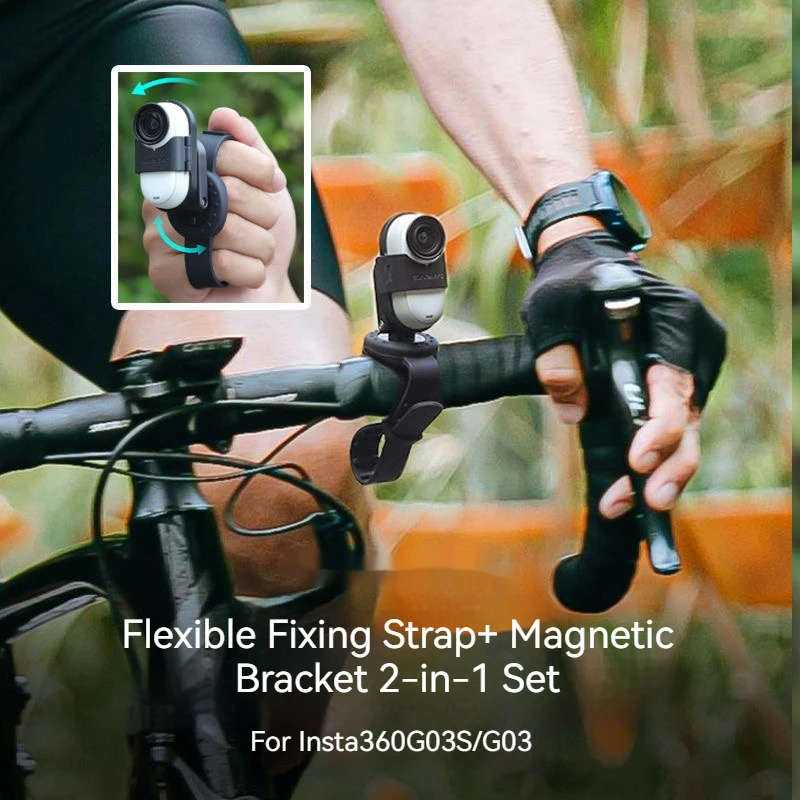 

For Insta360 GO 3S Magnetic Mount Camera Strap Drone Mount Silicone Wristband Backpack Stripe Bicycle Strap for Insta360 GO 3S/3