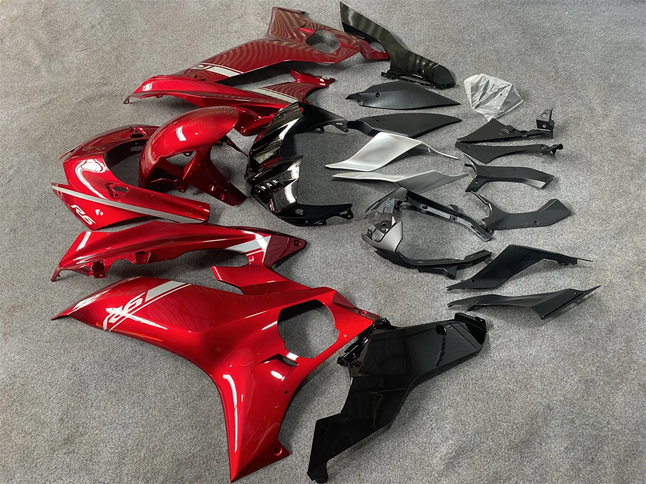 New ABS Whole Motorcycle Fairing Kit Fit Bodywork For YAMAHA YZF R6 2017 2018 2019 2020 17 18 19 20 Brilliantly coloured red