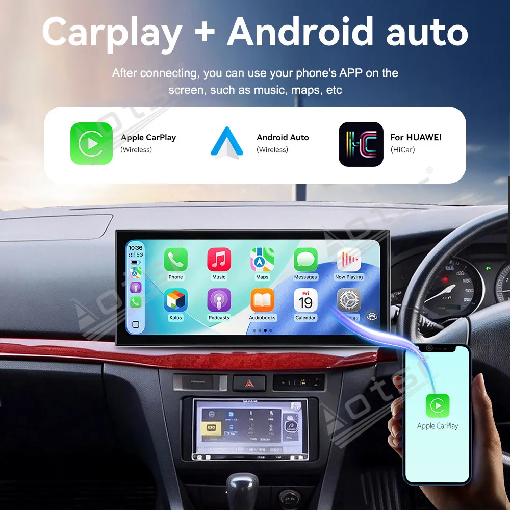 CarPlay 15.8’’ Android 15 For Toyota Mark II 2000-2004 Car gadgets Car Radio Car GPS Navigation HD Screen Multimedia Player Head