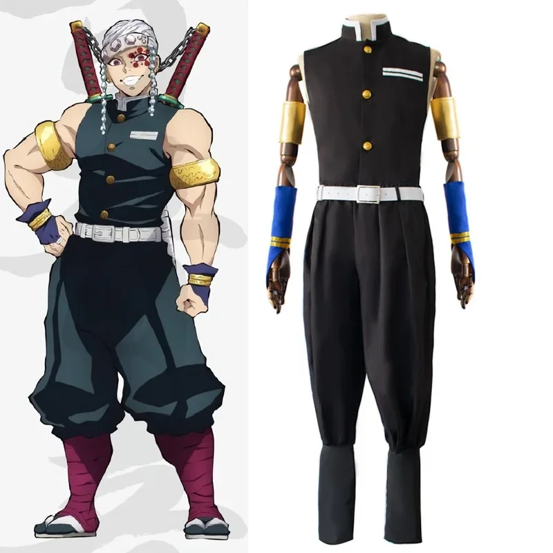 

Hot Anime Kimetsu No Yaiba Cosplay Costume Uzui Tengen Uniforms Men Women Costumes Outfits