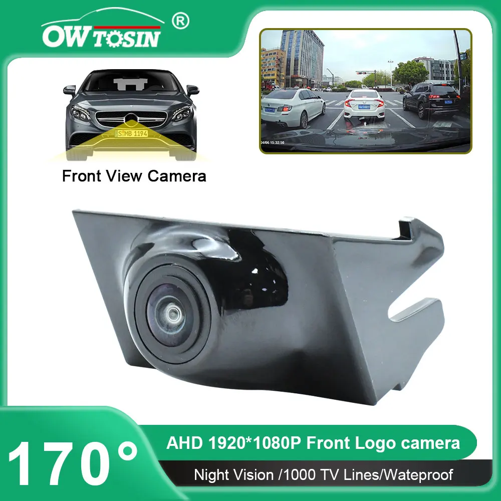 

170 ° Камера с передним логотипом автомобиля Fisheye AHD 1080P для Mercedes Benz E Class W213 S213 E250 E300 E53 2016 ~ 2020 Автомобильная камера