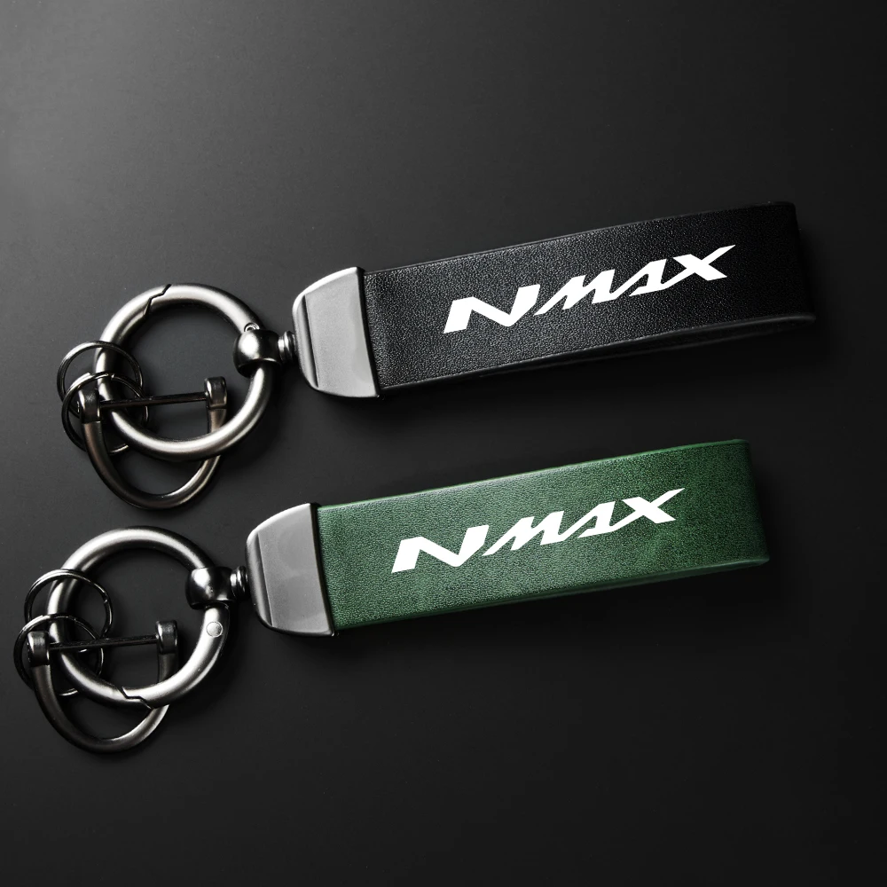 Logo Emblem Motorcycle High-Grade Leather Zinc Alloy Keychain Microfiber Key Chain For N MAX N-Max 125 155 160 N-MAX