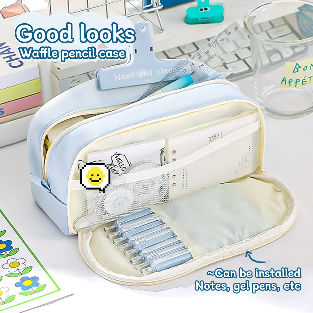 Stylish and Practical Pencil Bag with Large Capacity and Multiple Sections for Stationery Storage Pencil Case Back To School