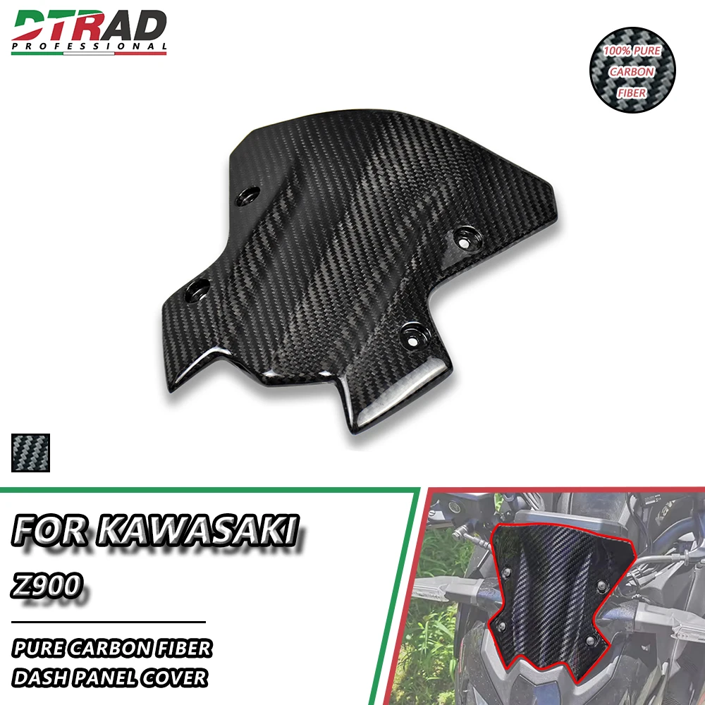 

Dash Panel Cover For KAWASAKI Z900 Carbon Fiber Front Fairings WindShield Wind Panels Modified Parts Motorcycle Accessories