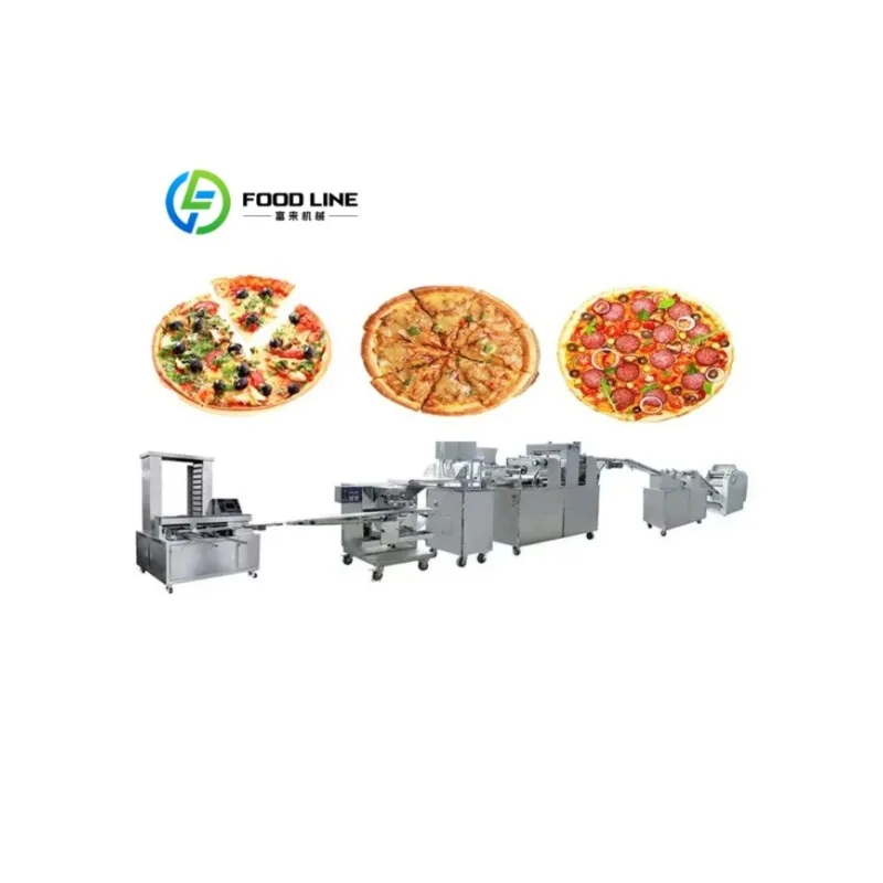 Ligne de production automatique de pizzas contrôlée par PLC industriel - Traitement alimentaire commercial haute performance sur mesure