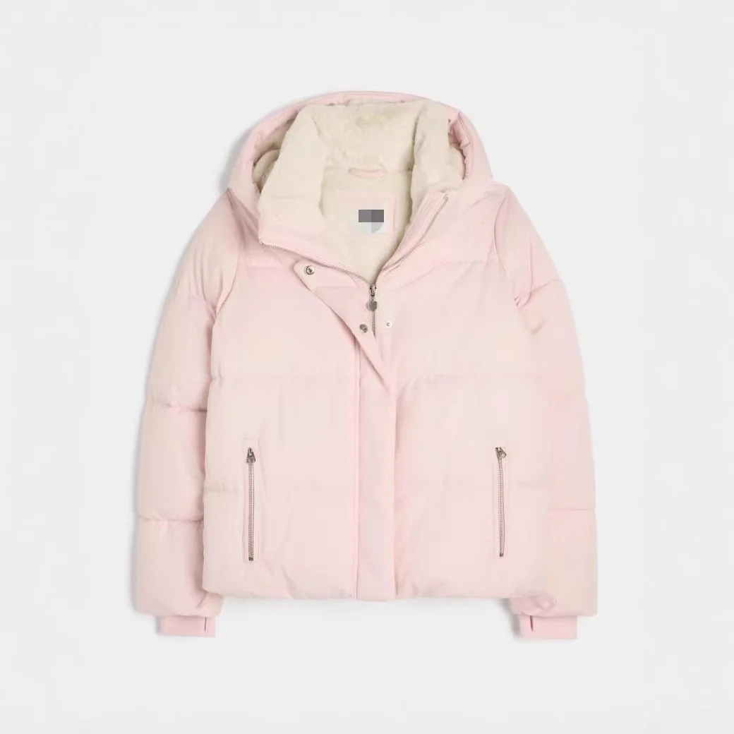 

2025 Removable Clothes and Hats Plush Inner Thickened Cotton Clothes Women's New Winter Bread Clothes