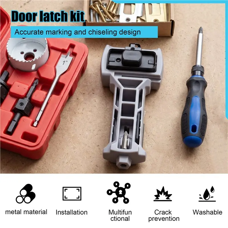 [LXYA68Z!] For Door Installation For Door Latch Kit With For Accurate Scoring Built-In Scoring Chisel Mortise Tool Tools
