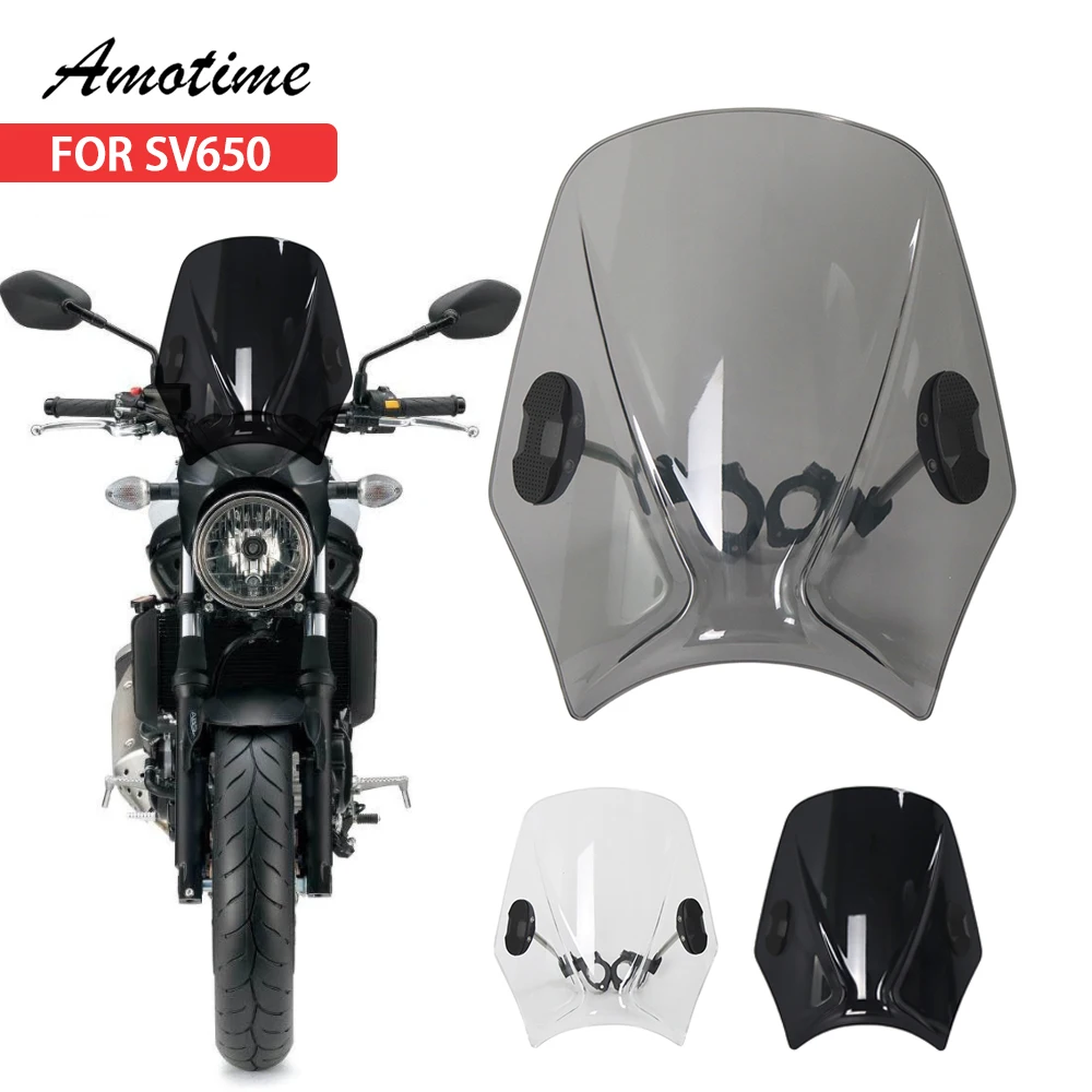 For SV650 Accessories Motorcycle Adjustable Wind Screen Windshield For SV650 sv 650 1999-2022