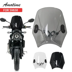 For SV650 Accessories Motorcycle Adjustable Wind Screen Windshield For SV650 sv 650 1999-2022