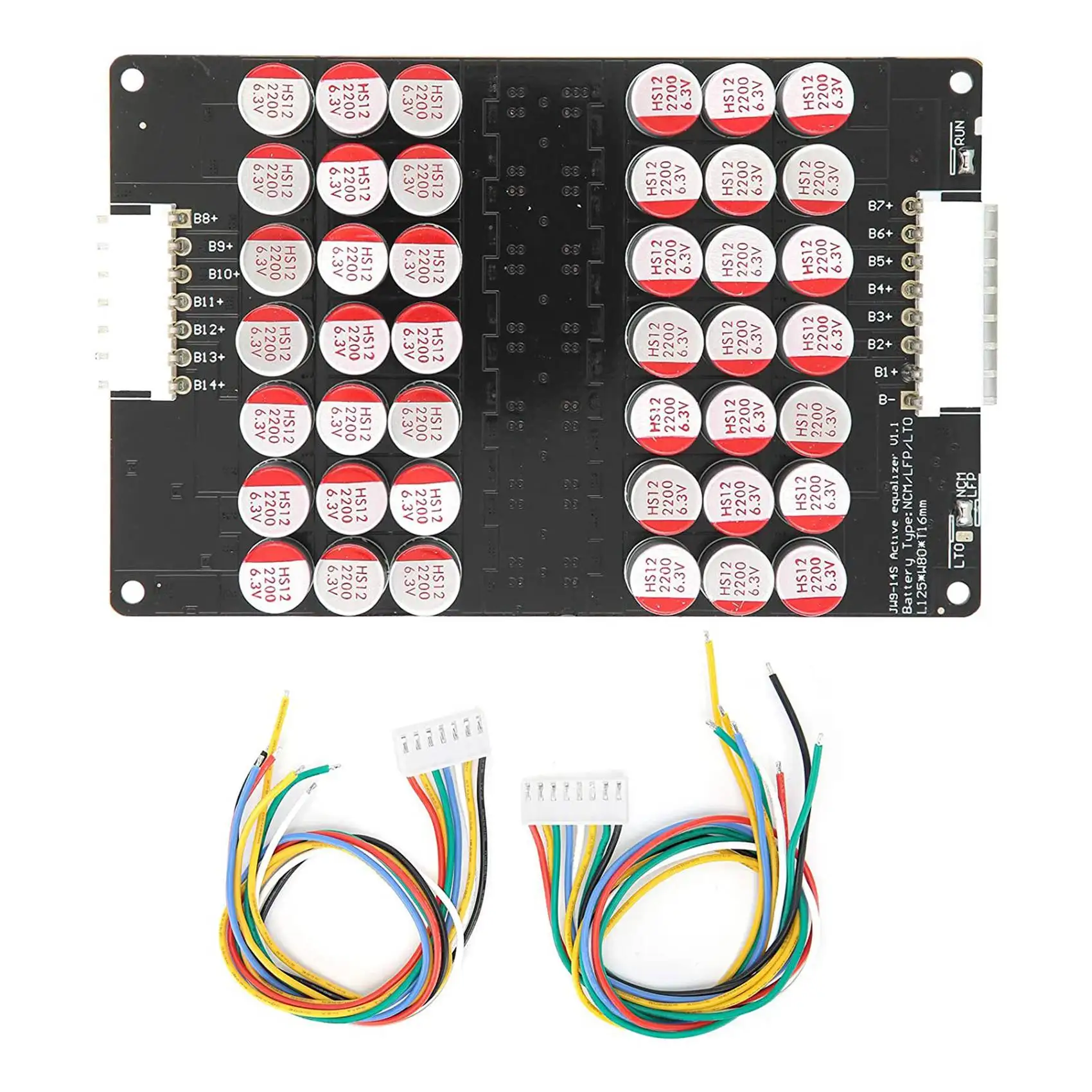 10S 11S 12S 13S 14S Active Equalizer Balancer Lifepo4 Lipo LTO Battery Energy Equalization Capacitor BMS Board