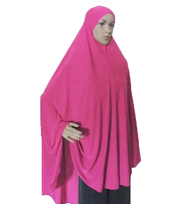 Ramadan Eid Khimar Women Long Hijab Scarf Muslim Prayer Garment Islamic Large Headscarf Nikab Nikab Amira Overhead Wrap Caftan