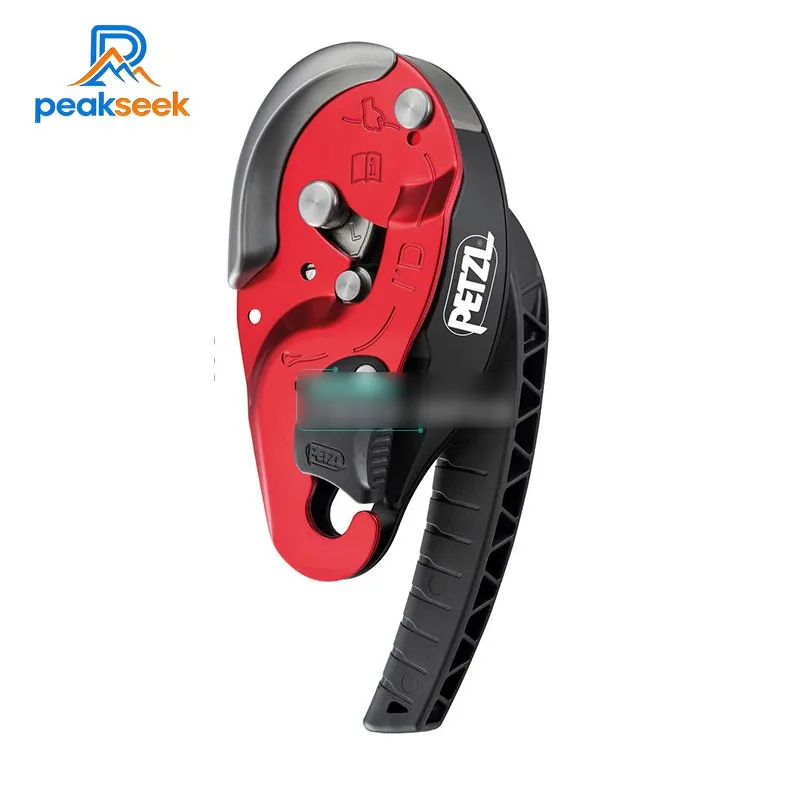 

PeakSeek Скалолазальная веревка Спускатель Самозаправочный спусковой прибор с функцией анти-паники для веревок 10-11,5 мм