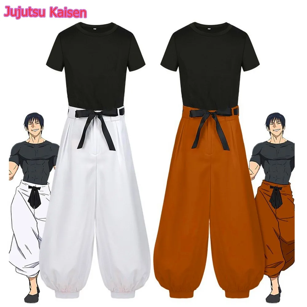 

Anime Jujutsu Kaisen Fushiguro Toji Cosplay Costume Adult Men Tops Pants Loose Uniform Halloween Carnival Party Clothes