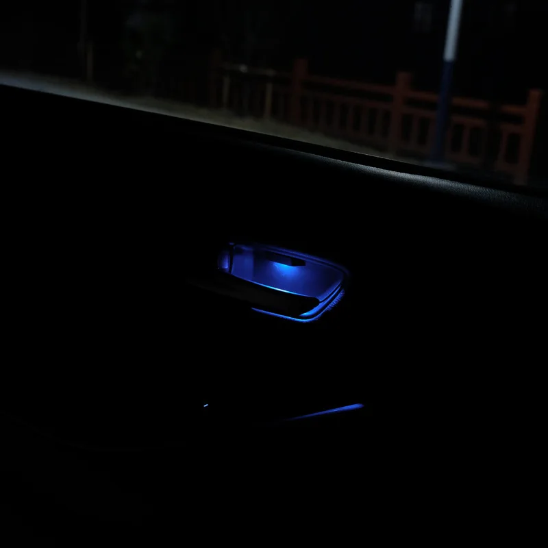 For Toyota Corolla  2019 2020 2021 2022 Car Ambient LED Light Auto Inner Door Bowl Handle Frame Light Soft Blue Interior Decorat