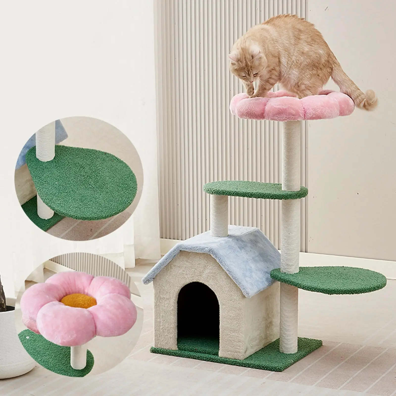 

Cat Tree Vertical Furniture Protector Cat Climbing Tower for
