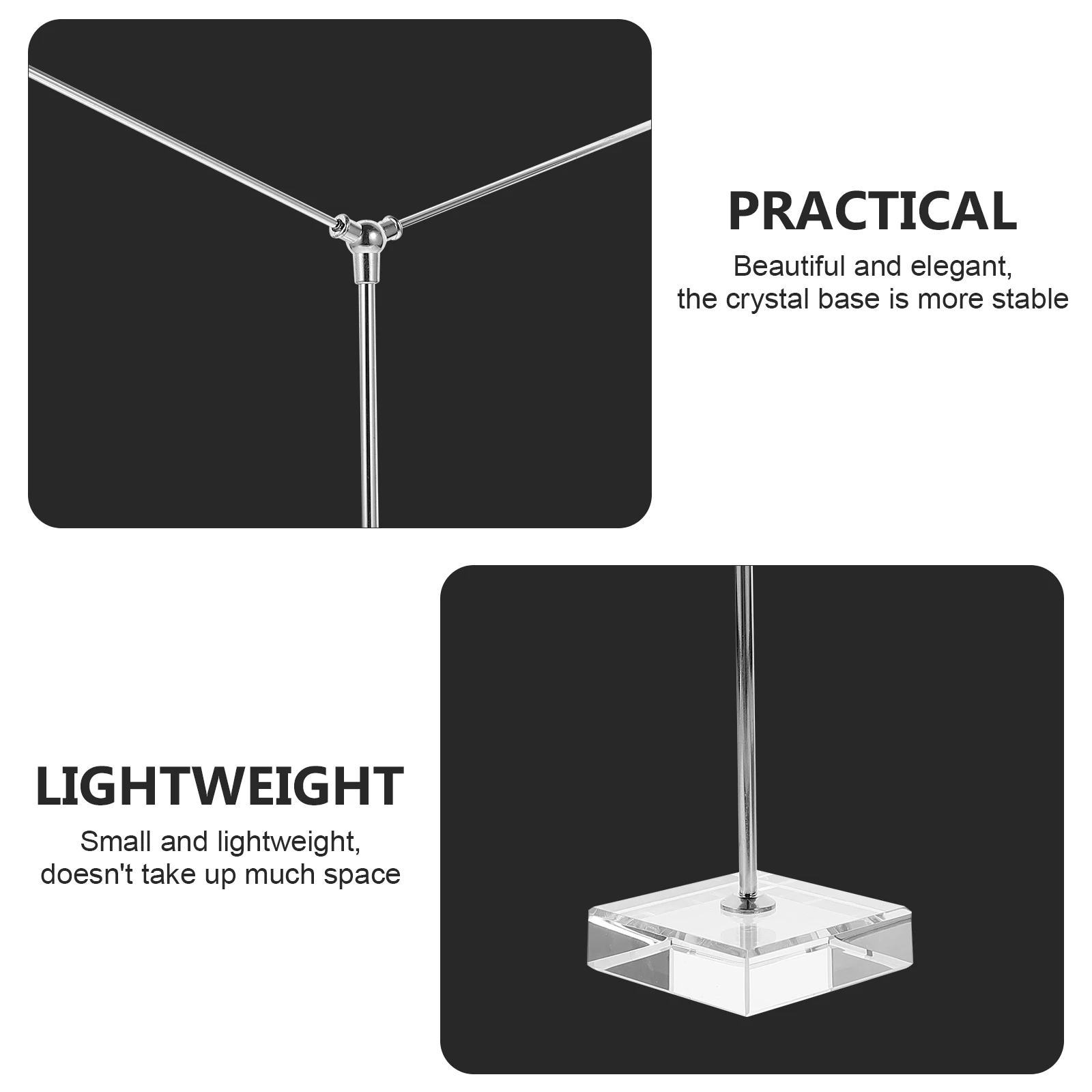 

1pc Crystal Stand Desktop Flag Holder For Home Office Stable Base Small National Flag Display Tabletop Decor Conference Party