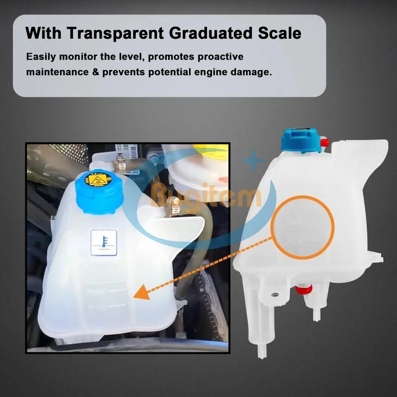 603-832 Coolant Reservoir For 2014-2021 Dodge Ram ProMaster 1500 2500 3500 Coolant Recovery Reservoir Replaces# 52014880AA