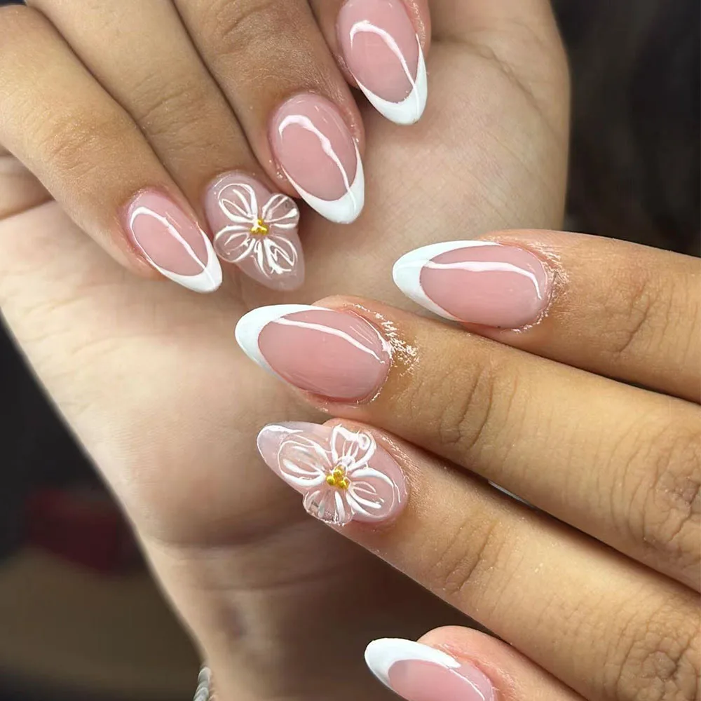 24Pcs Short Oval Fl… - image