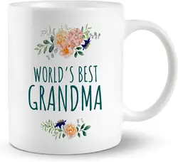Grandma Coffee Mugs Cup Ceramic Best Grandma Ever Gifts From Grandson Granddaughter Best Grandma Gifts Mother’s Day cup