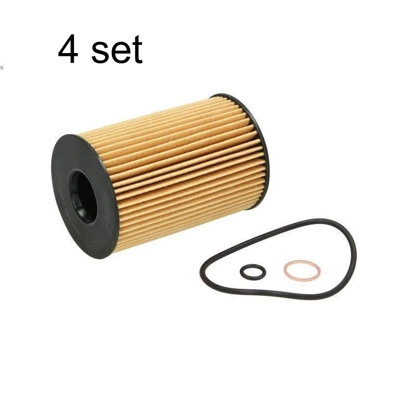4 set Fit For BMW 550i 650i 750i 750Li 760Li X5 X6 Engine Oil Filter 11427583220