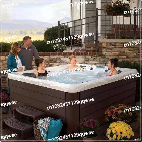 

Уличный умный джакузи-бассейн с подогревом для вилл, отелей, гостевых домов, многоместный спа-бассейн с функцией горячих источников