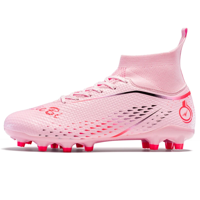 

Seamless Knitted TF Long Spike AG Fragmentary Spike Youth Training Shoes For Lawns Wholesale high-quality Seamless