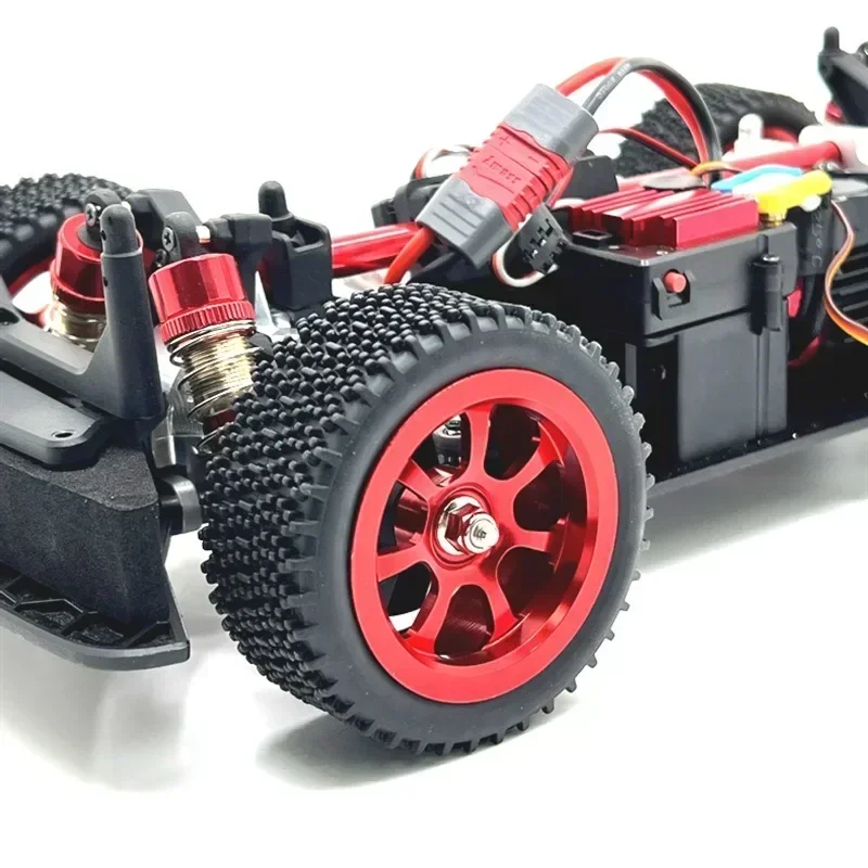 Car Tires with 12mm Coupler Metal Rims Accessories Rubber Tires for 14301 14303 14302 A969 1:12 1:14 1:16 1:18 RC Car