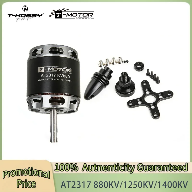 

T Motor T Hobby At2317 Long Shaft 880KV 1400KV 1250KV Outrunner Brushless Motor for RC FPV Fixed Wing Drone Parts