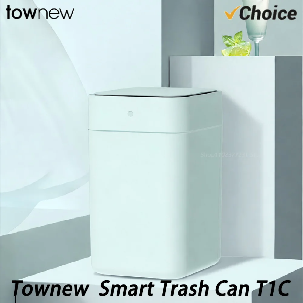 Original 2026 NEW TOWNEW Smart Trash Can · T1C  One-Touch Bag Sealing Automatic Bag Replacement Integrated Waste Bin 15.5L