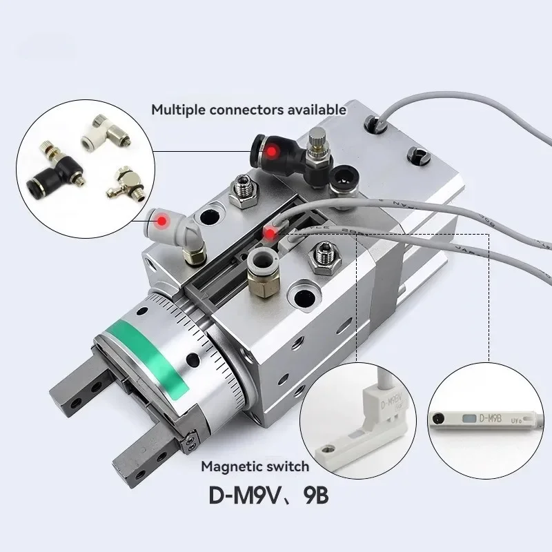 Small Rotary Gripper Finger Cylinder Swing Air Gripper