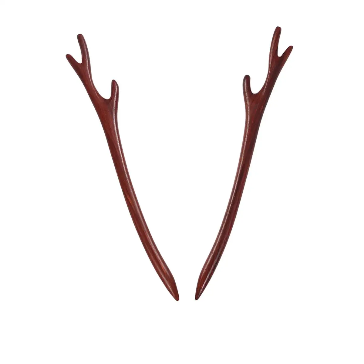 

2 Pcs Folk-custom Sandalwood Hairpin Bridal Accessories Styling Wooden Clasp