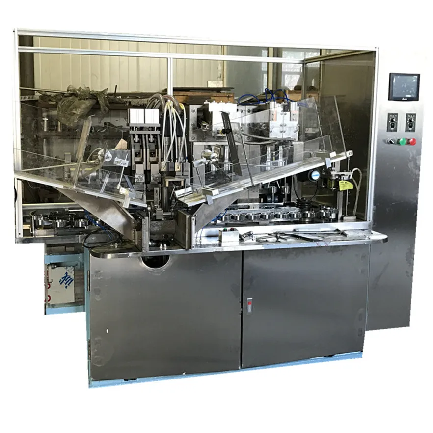 Three-color toothpaste tube filling and sealing machine from China