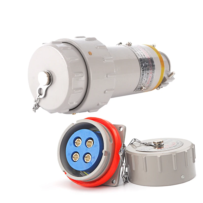 Non-sparking Type Connector 15/25/32/60A Three-phase Four-pole Explosion-proof Cable Plug Socket