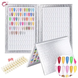 TP 216 Colors Nail Display Book Anselfs Nail Swatch Display Color Chart With 240 Tips Practice Design Sample Nail Art Salon Set